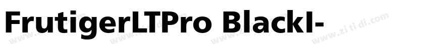 FrutigerLTPro BlackI字体转换